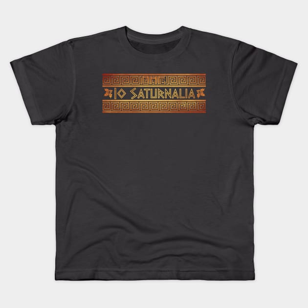 Io Saturnalia Kids T-Shirt by Ancient History Fangirl